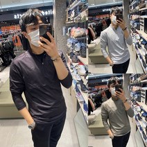 네파 22S/S 남성 봄시즌입기 딱!좋은두께감! 등고선 패턴의 깔끔함 남성용 마운틴 그래픽 긴팔 집업 티셔츠 7I15402
