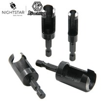 목공 부품 탄소강 육각 생크 장부촉 비트 드릴 목재 플매트 카펫 러그 커터 도구 6mm/10mm/13mm/16mm 4 개, 한개옵션0