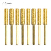 스틸엔진톱 충전 전기톱 다이아몬드 체인톱 샤프너 8 개 4/4.8/5.5mm Dremel Poulan 가솔린/전기 체인용, 06 8Pcs Gold-5.5mm