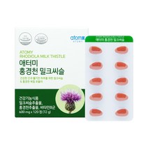 애터미 홍경천 밀크씨슬 72g, 120정, 2개