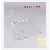 PC 오픈 프레임 테스트 벤치 ITX 미니 마더 보드 아크릴 오버클럭 컴퓨터 케이스 DIY 모드베이스 스탠드, 04 MATX022