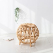 이소품 벨리 라탄 스툴, 네츄럴