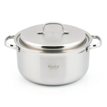 리빙베이직 퀸센스 퍼니 통3중 양수냄비, 24cm, 1개
