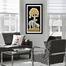 수재샵 황금코끼리 (샤이닝 5D 가로 30cm 세로 60cm) 보석십자수