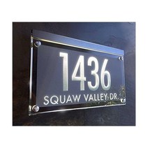 공구함 공구 박스 가방 일루미네이티드 크리스탈 주소패 개인화된 주소 번호가 부시게 빛납니다