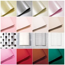 색화지(습자지) - 포장종이 모음, 50매, B-2. 화이트땡땡이