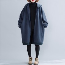 빅사이즈 롱 후드집업 점퍼 하늘비즈 C11 M091S635