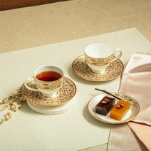 한국도자기 궁 에스프레소 커피잔 2인 세트, 단품없음