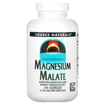 소스내추럴스 마그네슘 Magnesium 말레이트 625mg 200정