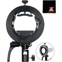 GODOX S2 Speedlite S-타입 브래킷 보웬스 마운트 홀더 V1 AD200pro AD400pro TT685 TT350 V860II 스피드라, 한개옵션0