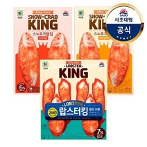 사조대림 [대림냉동]스노우크랩킹 140gX3 + 크랩킹버터 +랍스터킹 256gX3, 기본상품