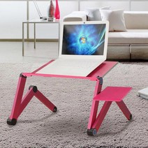 [마켓퍼니처] 변형 트렌스포머 좌식 책상 테이블 높낮이 각도조절 침대 노트북, 블랙