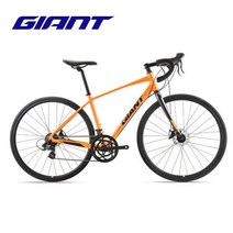 Giant Giant Speeder D2 알루미늄 프레임 경량 엔트리 14 단로드 바이크, 700CX480MM, 실버 파우더 오렌지,키167-185cm, 700CX480MM