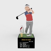 3D피규어 남자 골프피규어 반팔피니쉬 홀인원 이글 싱글 트로피 기념패 몬스터3D TM1910, 골프트로피 21cm, 선택안함