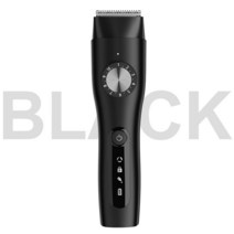 전기 이발사 전문 헤어 클리퍼 남성 여성 트리머 IPX6 방수 USB 충전 LED 디스플레이 헤어 커팅 머신, 01 Black, 하나
