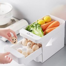 에그박스 슬라이딩 에그 박스 트레이 계란 정리함 보관 서랍 냉장고 15구 30구 2단 3단