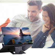 화면확대기 휴대폰 3d hd 증폭기 돋보기 스탠드 홀더, KJB_ 화이트 SE00666