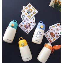 물컵 보온병 데코꾸미기 귀여운 방수 스티커 냉커피, 05 피크닉베어