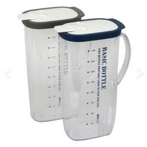 튼튼한 가정용 베이직 보틀 물통 2리터 1리터 물병, 대(그레이)