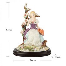 세라믹 인테리어 포세린 나오 피겨린 장식품 여름 조각상 야드로 한정판 세트 오브제, (02)