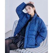 아키클래식 남녀 프리미엄 구스 숏 패딩. 칩멍크 모노그램 구스다운 점퍼