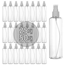 [50개묶음판매] 스프레이용기 120ml 150ml 200ml 250ml 300ml 500ml, 300ml 투명용기, 투명캡, 50개