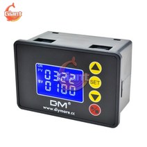 AC 110V 220V DC 12V 24V 1.37 인치 프로그래밍 가능 디지털 타이머 스위치 릴레이 제어 10A 20A 시간 컨, 05 DM-1.37 DC12V