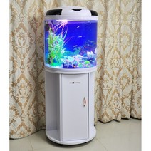 수경제배 수족관 스마트 열대어구매 하단섬프 모던한, 01.흰색(생선 및 풍경 제외), 58x36x143.5cm