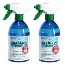 찰리솝 다목적세정제 500ml 1+1 / 무독성 욕실청소 주방 가스렌지 후드 청소 기름때제거, 찰리솝 다목적세정제 500ml 2개