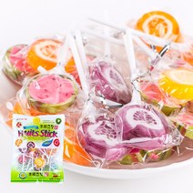 대용량사탕 후르츠스틱 캔디 250g 어린이 간식 막대사탕 과일맛 디저트, 1개