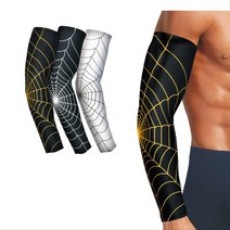 테이스 헬쓰 팔근육 파열방지 스파이더 팔보호대 엘보 스포츠 팔꿈치보호대, 오렌지블랙