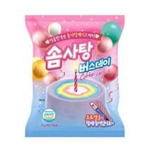 솜사탕 버스데이 케이크 27g 1개 생일축하 선물