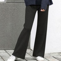 캐주얼 여자 편한 밴딩 니트 밴딩 팬츠 나들이 코디