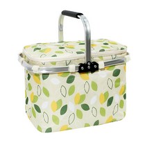 아워리빙 피크닉 아이스 핸들형 쿨러백, 그린 리프