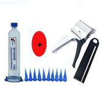 핫멜트 실리콘총 충전 글루건 스틱 30ML HZY Y130 PP 구조용 접착제 블랙/투명 본딩 접착제폰 안드로이드 중간 프레임 뒷면 커버 수리 도구, [04] set 1
