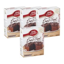 베티크로커 데블스 푸드 케이크 케이크 믹스 540g Betty Crocker Devils Food Cake Cake Mix, 4팩