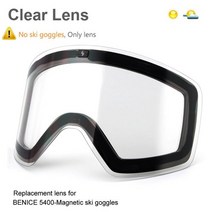 제트스키고글 마스크 선글라스 세트 마그네틱 이중 레이어 편광 렌즈가있는 안개 방지 스노우 보드 남성 여성 안경 안경, 클리어 렌즈