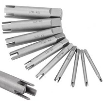 스크류 나사 탭 추출기 세트 10 PCS 손상된 탭 제거, 10PCS 나사 탭 추출기 세트