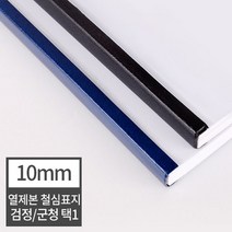 현대오피스 페이퍼프랜드 열제본 철심표지 10mm 열표지 100매이내제본 유니바인드 호환, 100매 검정