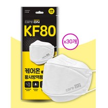 예지미인 케어온 베이직 황사방역용 마스크 KF80 x 30개, KF-80