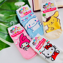 산리오 양말 4개세트 국산 마이멜로디 시나모 폼폼푸린 캐릭터 어린이집 선물