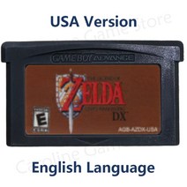 GBA 게임 젤다 시리즈 32 비트 비디오 카트리지 콘솔 메모리 카드 미니시 캡 GBASP NDSL 미국 EUR 버전용 4 검, [01] Awakening DX