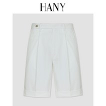 HANY 화이트 남자캐주얼바지 정장 스판 상업 남자버뮤다팬츠