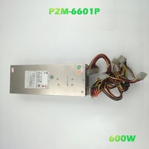P2M-6601P 전원 공급 장치의 경우 600W 2U 100% 배송 전에 테스트 완료, 한개옵션0