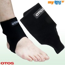 오토스 발목 보호대 지지대 압박붕대 앵클가드, 블랙