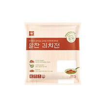 [정연푸드] 사옹원 아삭함이살아있는 알찬 김치전 1kg(냉동) 식당용/식자재/급식용/대용량 한입 김치전 에어프라이어, 1개