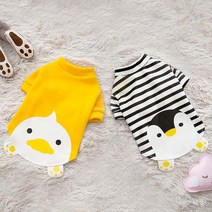 펫라이엇 강아지옷 가을 겨울 오리 펭귄 맨투맨 티셔츠, FW2-03_오리