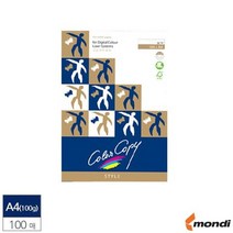 A4 컬러 레이져 전용 복사용지 미색 100g 100매 복사/카피용지/고급용지/복사종이/프린터용