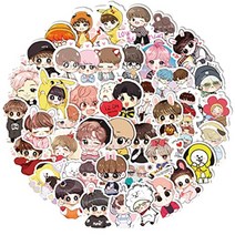 BTS스티커 방탄소년단스티커 노트북 다이어리 장식 월드스타BTS스티커 BTS씰 76장 BTS사진 방수, BTS캐릭터 40장세트 A