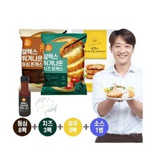 알렉스 튀겨나온 돈까스 14팩(등심 8 치즈 3 새우 3) 돈까스 소스 1병
